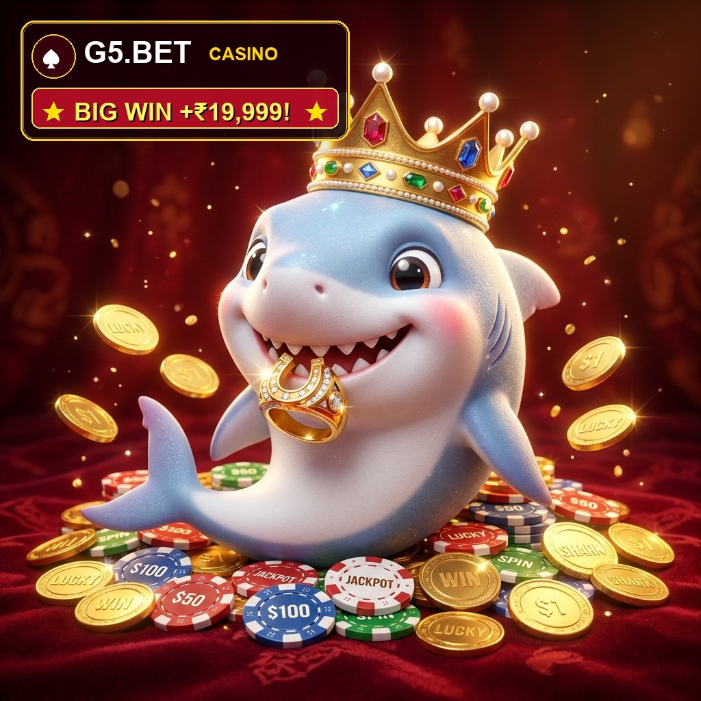 G5.BET Casino ₹100 Welcome Gift Lucky Mascot - Online Casino India Real Money Games & Instant UPI Withdrawal